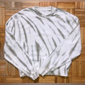 Good American Cotton Blend French Terry Sweatshirt 0